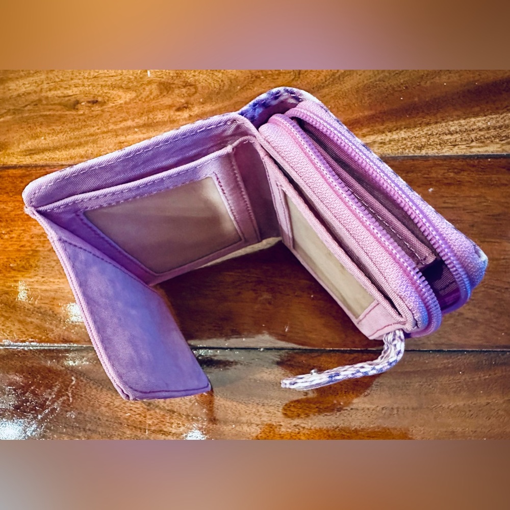 Kipling New Money Wallet Purple Python - image 8